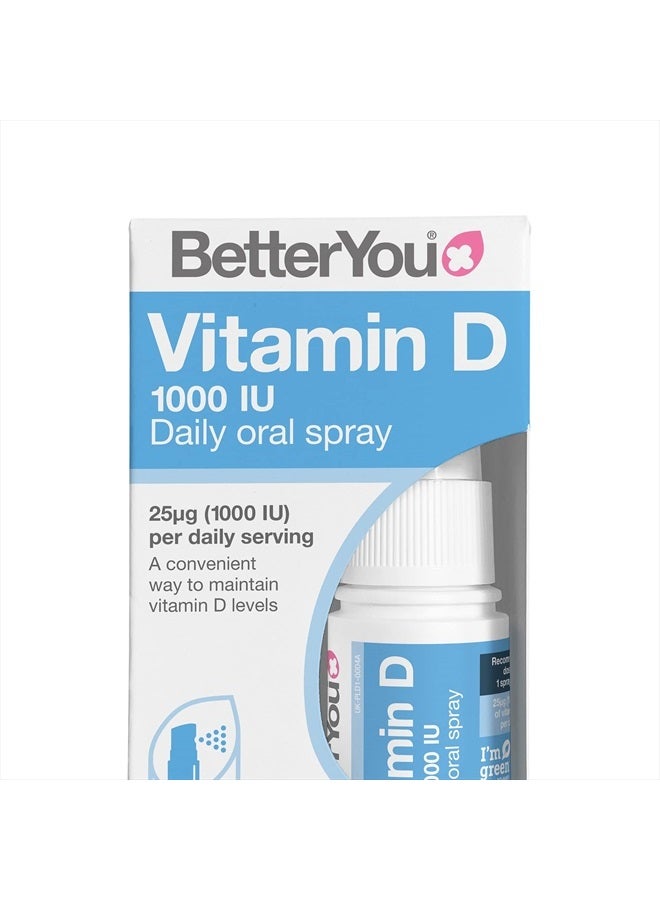 BetterYou Better You Dlux 1000 Vitamin D Spray 15ml - Image 1