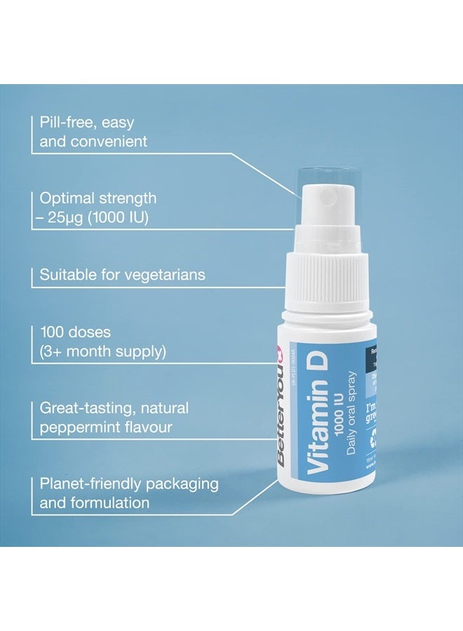 BetterYou Better You Dlux 1000 Vitamin D Spray 15ml - Image 3