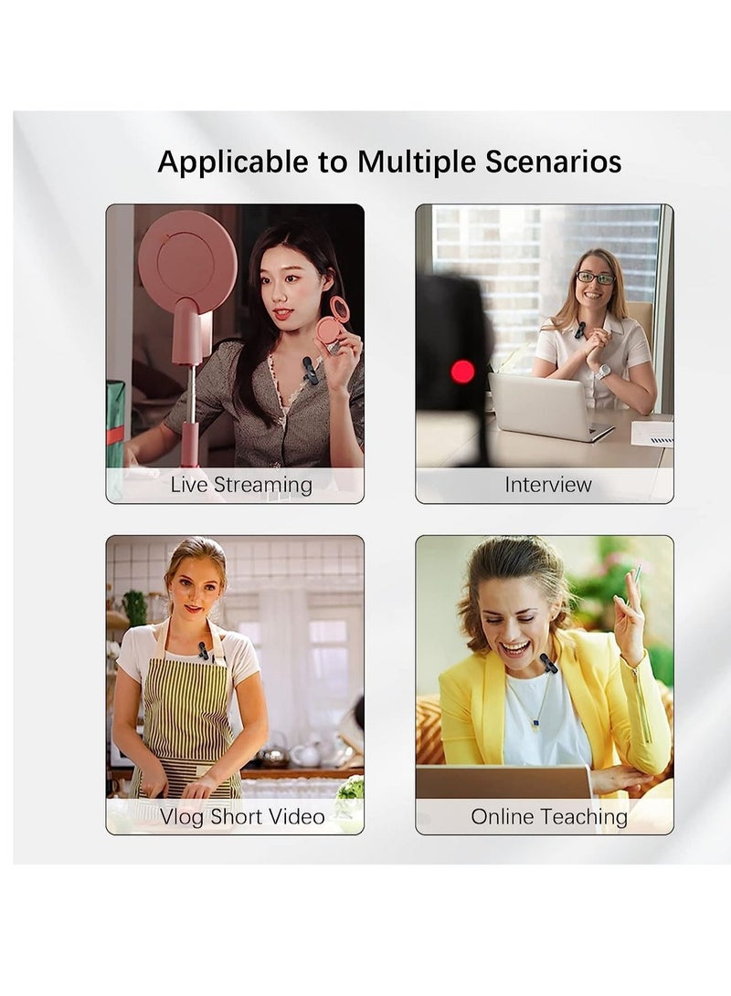 Wireless Lavalier Microphone for iPhone iPad, Plug and Play Mini Mic for YouTube TikTok Live Streaming Gaming K Song Recording Auto Noise Reduction (Lightning 2) - Image 5