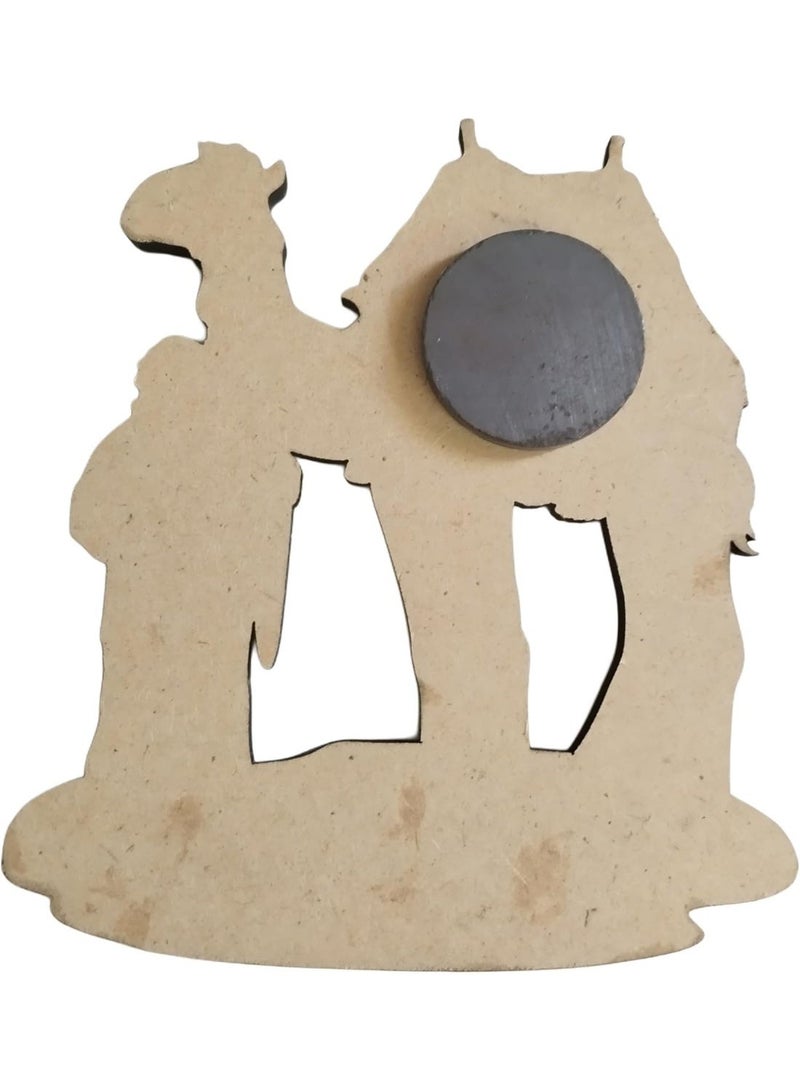 ARAB SOUVENIRS Saudi Arabia Heritage 3pcs Camel Fridge Magnet Set – Premium Wooden Combo | Decorative Souvenir for Home & Office | Ideal for Gifting, Travel Keepsake, Cultural Decor & Saudi Pride Display - Image 5