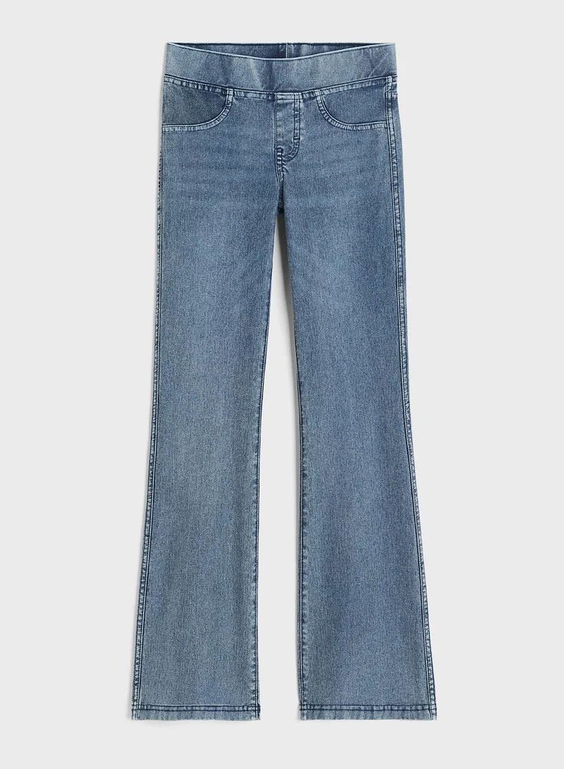 اتش اند ام Kids Flared High Waist Pants