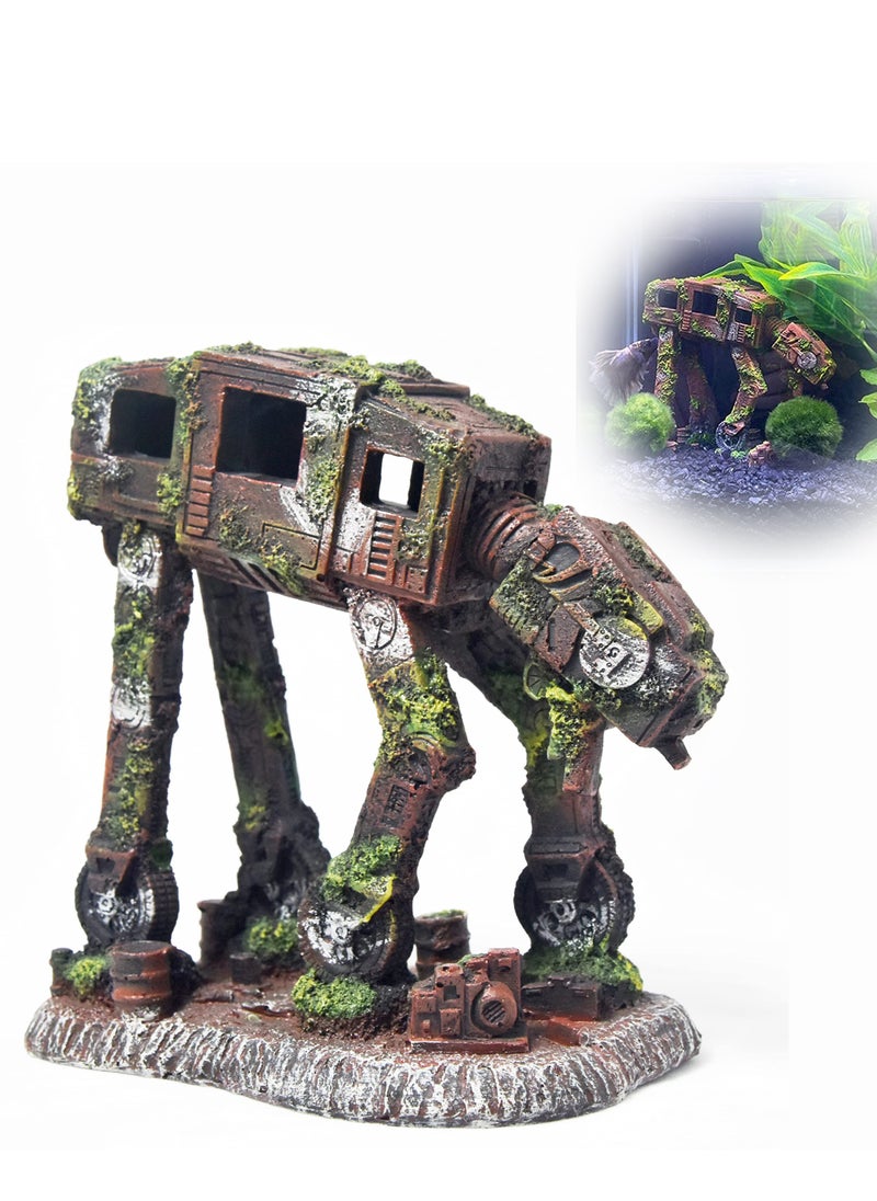 Generic - Aquarium Castle Decoration - Stone Cave Hideaway for Betta Fish, Shrimp, and Turtles - Ideal Aquascape Accessory for Fish Tanks and Aquatic Environments. - Image 1