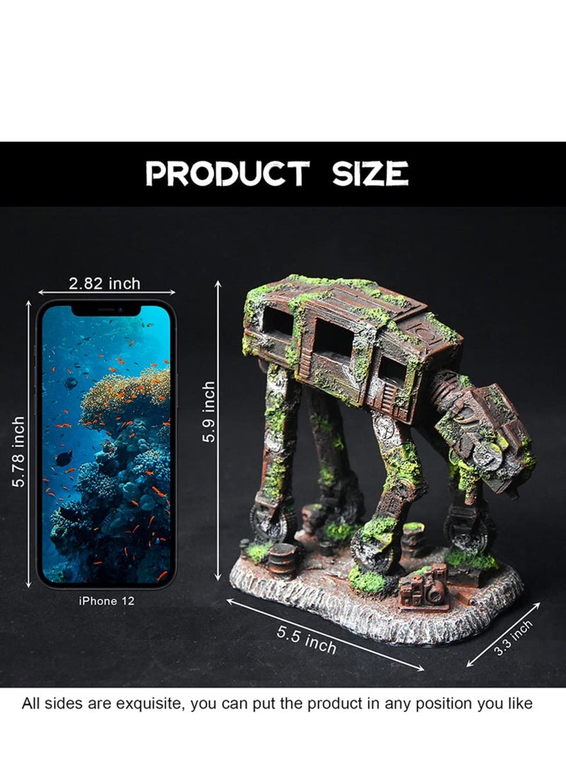 Generic - Aquarium Castle Decoration - Stone Cave Hideaway for Betta Fish, Shrimp, and Turtles - Ideal Aquascape Accessory for Fish Tanks and Aquatic Environments. - Image 1