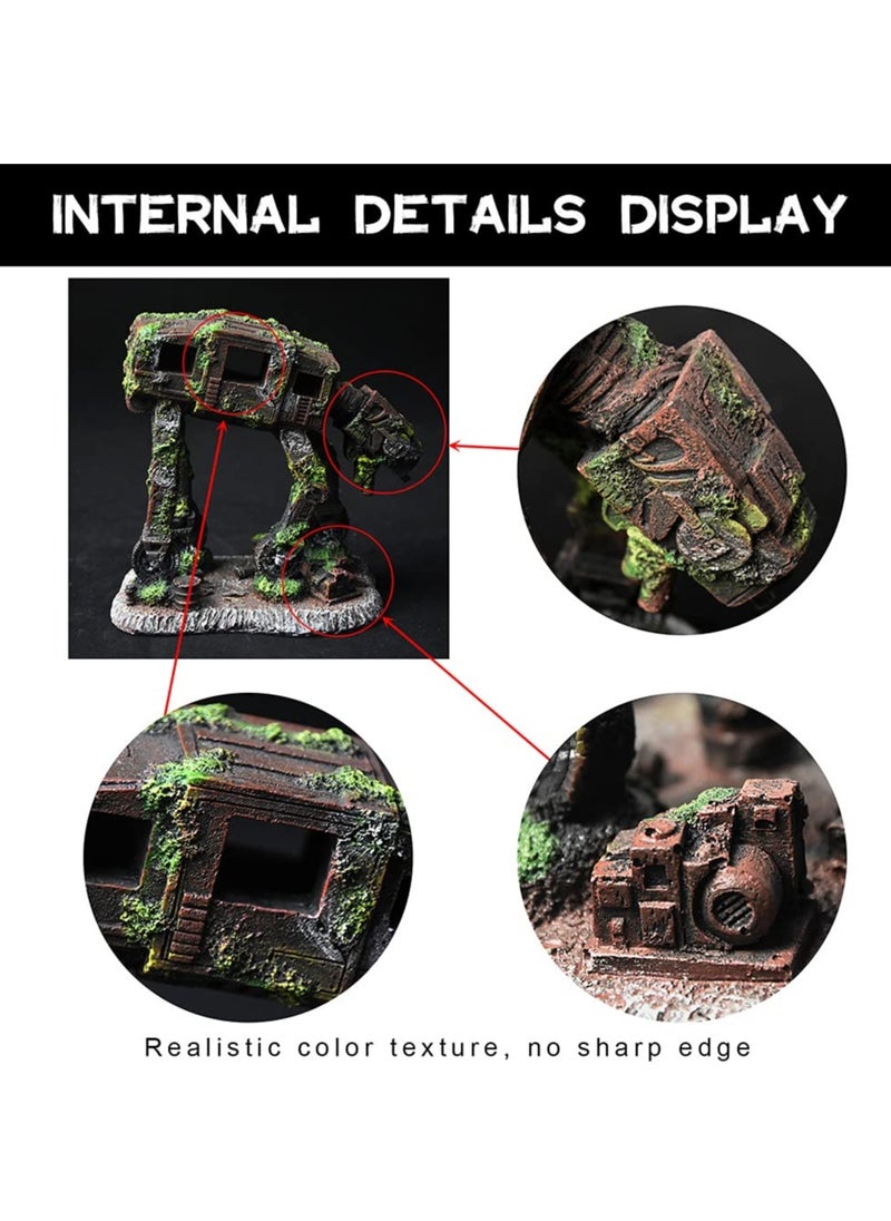 Generic - Aquarium Castle Decoration - Stone Cave Hideaway for Betta Fish, Shrimp, and Turtles - Ideal Aquascape Accessory for Fish Tanks and Aquatic Environments. - Image 1