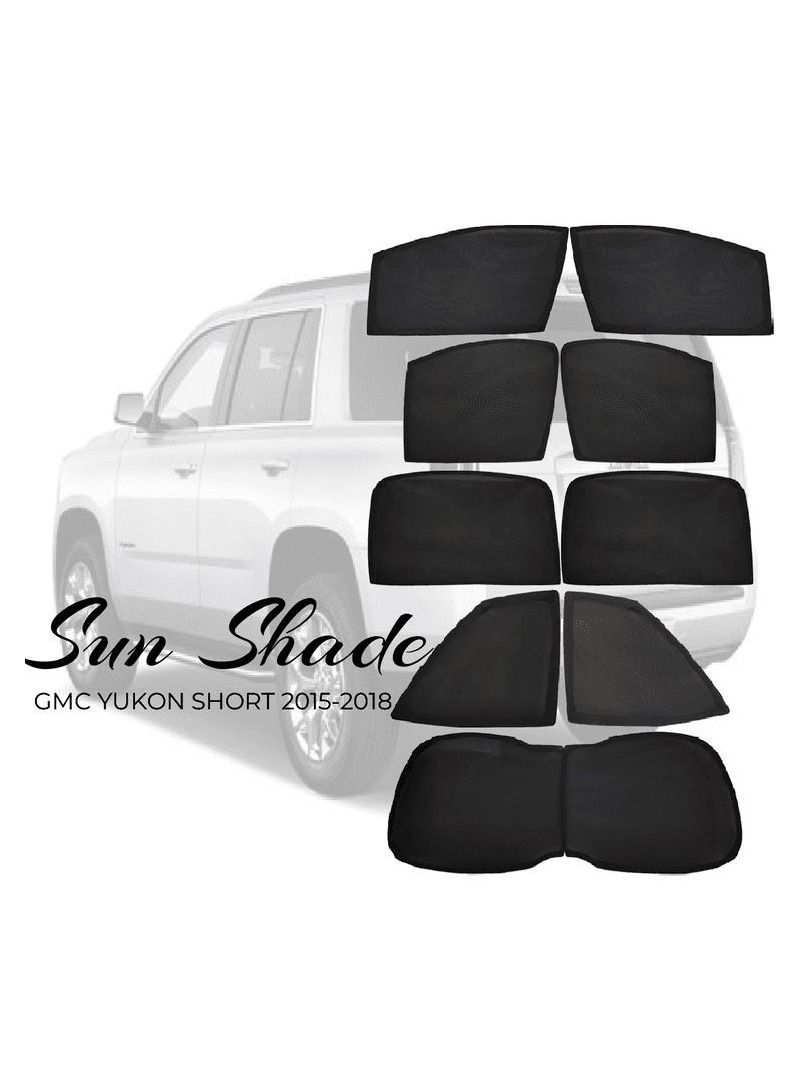 GMC GMC YUKON SHORT 2015-2018 High-Quality Car Sunshade All Side Sunshade UV and Heat Protection Front Back Sides Sun Shades  - Image 1