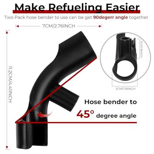 Manymiba 2025 Upgrade Hose Bender for Racing Fuel Jug Hose with Convenient X-shaped jug opener/closer attachment, Fuel tanks, Gas Cans, Compatible with VP, Sportsman, Rural King and more, 2 pack - Image 2