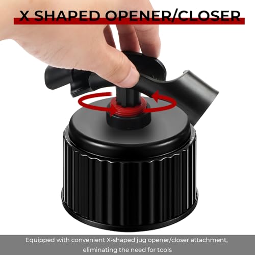 Manymiba 2025 Upgrade Hose Bender for Racing Fuel Jug Hose with Convenient X-shaped jug opener/closer attachment, Fuel tanks, Gas Cans, Compatible with VP, Sportsman, Rural King and more, 2 pack - Image 3
