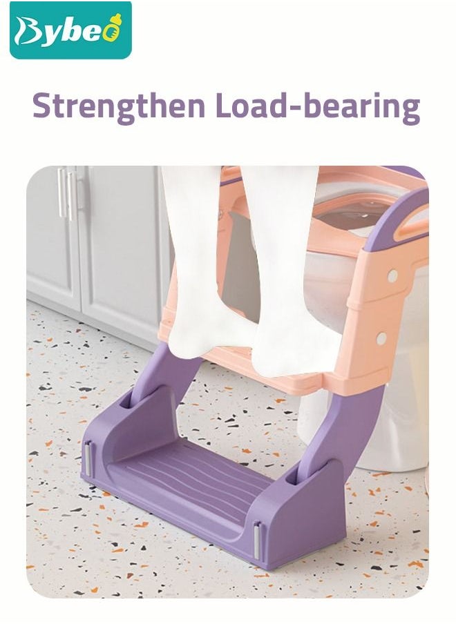 Bybeo - 2 in 1 Kids Potty Training Seat with Anti-Slip Step Ladder, Baby Toddler Toilet Seats for Boys and Girls - Image 1