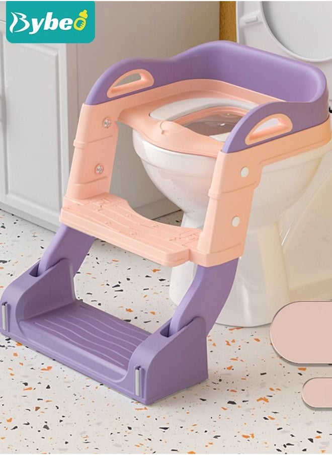 Bybeo - 2 in 1 Kids Potty Training Seat with Anti-Slip Step Ladder, Baby Toddler Toilet Seats for Boys and Girls - Image 1