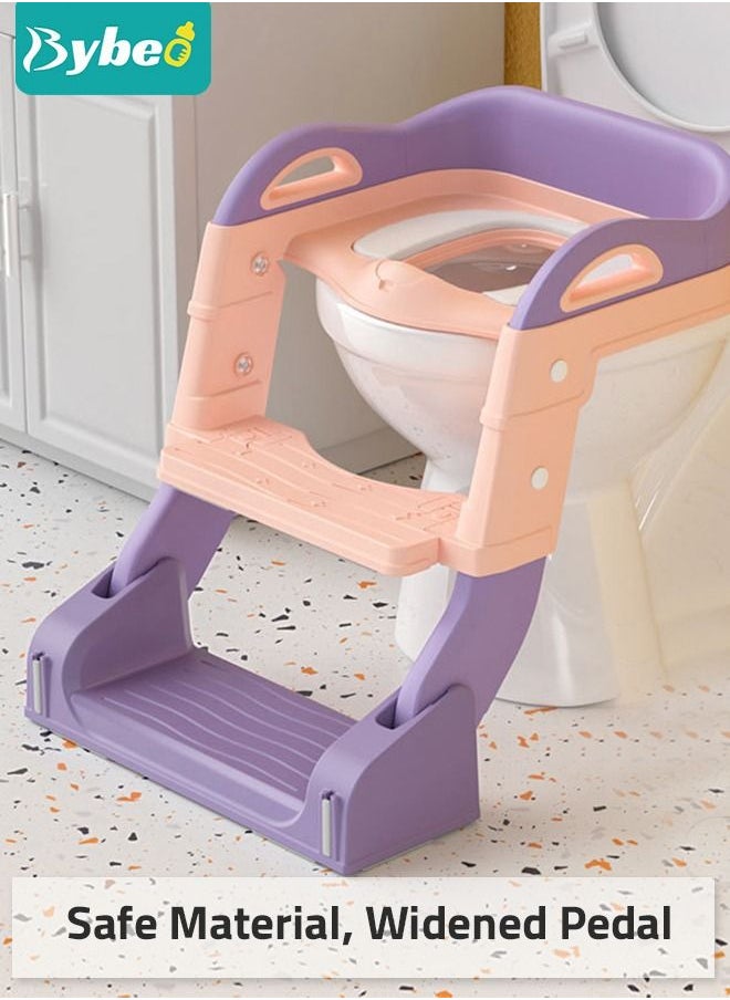 Bybeo - 2 in 1 Kids Potty Training Seat with Anti-Slip Step Ladder, Baby Toddler Toilet Seats for Boys and Girls - Image 1