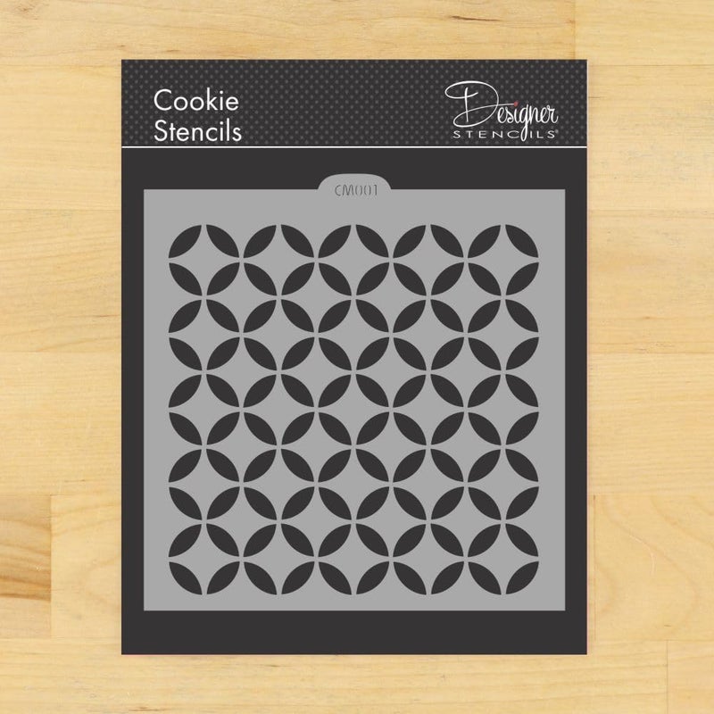 Designer Stencils Modern Circle Cookie and Craft Stencil by Designer Stencils