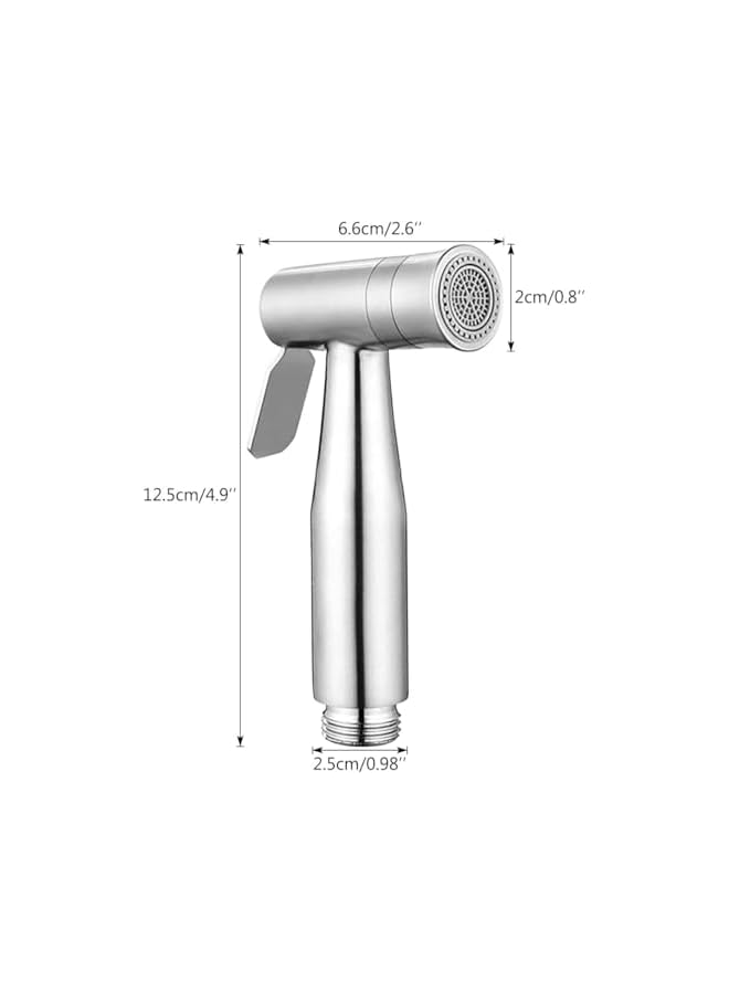 The Bros Handheld Bidet Sprayer for Toilet, Dual Mode Spray Head (Jet/Soft) Baby Cloth Diaper Sprayer Bidet for Toilet Stainless Steel Bathroom Hand Held Muslim Shattaf (Bidet Sprayer Head Only) - Image 3