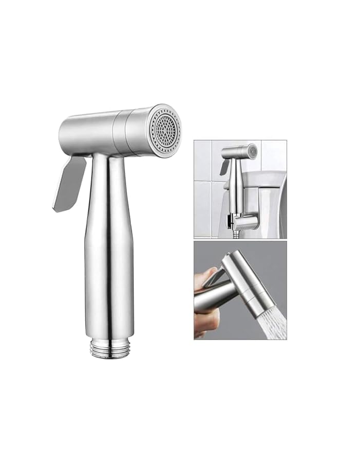 The Bros Handheld Bidet Sprayer for Toilet, Dual Mode Spray Head (Jet/Soft) Baby Cloth Diaper Sprayer Bidet for Toilet Stainless Steel Bathroom Hand Held Muslim Shattaf (Bidet Sprayer Head Only) - Image 4