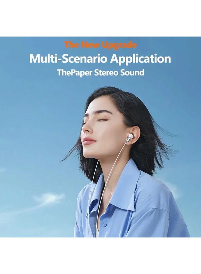 Type C Red Hi Fi Stereo Earphones with Mic Volume Control for Samsung S24 S23 S22 S21 A53 A54 - Image 3