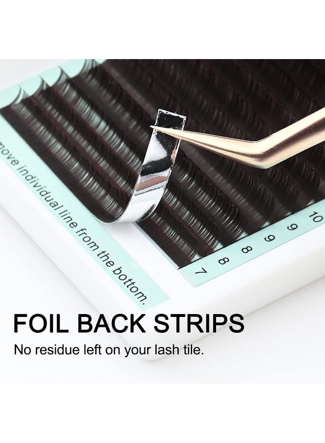 NAGARAKU Eyelash Extensions Dark Brown Color 0.10Mm C Curl 7 15Mm Mix Tray Individual Lashes Classic Faux Mink Volume 20 Rows Soft Light - Image 5