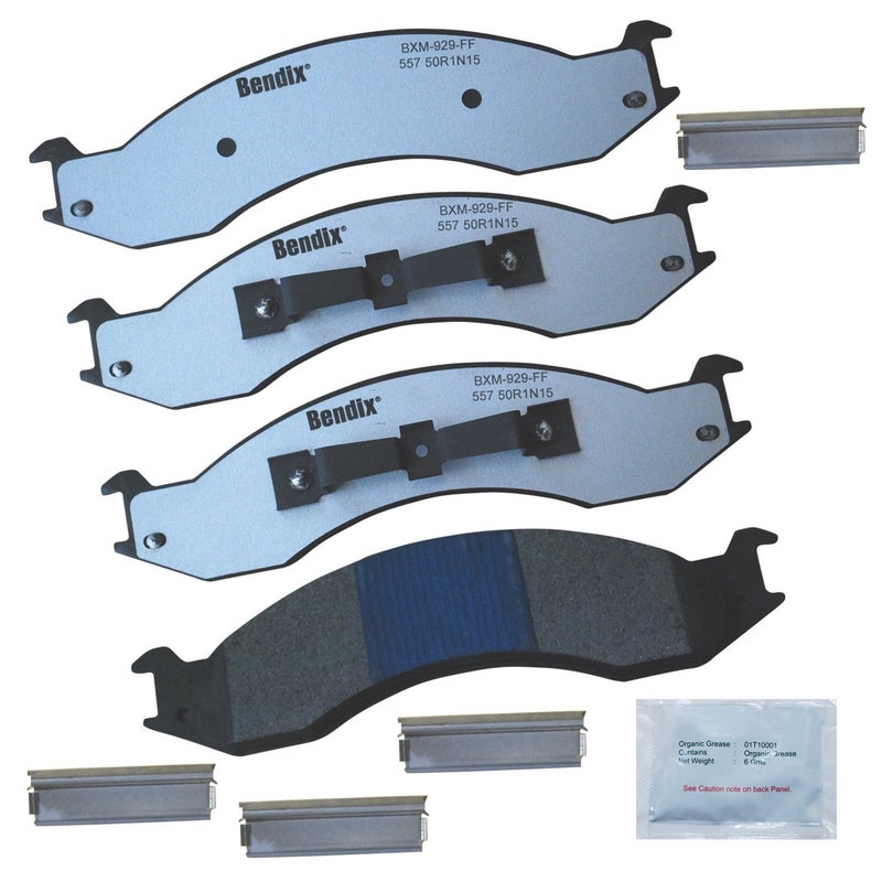 Bendix Fleet Metlok MKD557FM Semi-Metallic Front Brake Pads for Ford E-250 Econoline 1994-1992, E-350 Econoline 1994-1992, E-350 Econoline Club Wagon 1994-1992 - Image 2