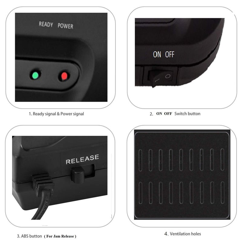 SToK (ST-LA4M) آلة الترقق المدمجة - مثالية لمشاريع الطلاب، الصور، بطاقات الهوية، وأكثر | جهاز ترقيق أسود بعرض 9 بوصة (ضمان خارجي لمدة سنة) - Image 3