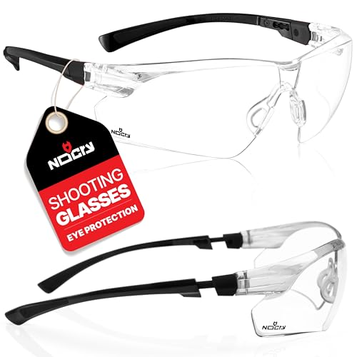 NoCry Safety Glasses with Clear Anti Fog Scratch Resistant WrapAround Lenses and NoSlip Grips UV Protection Adjustable Black Black 10 pack - Image 1
