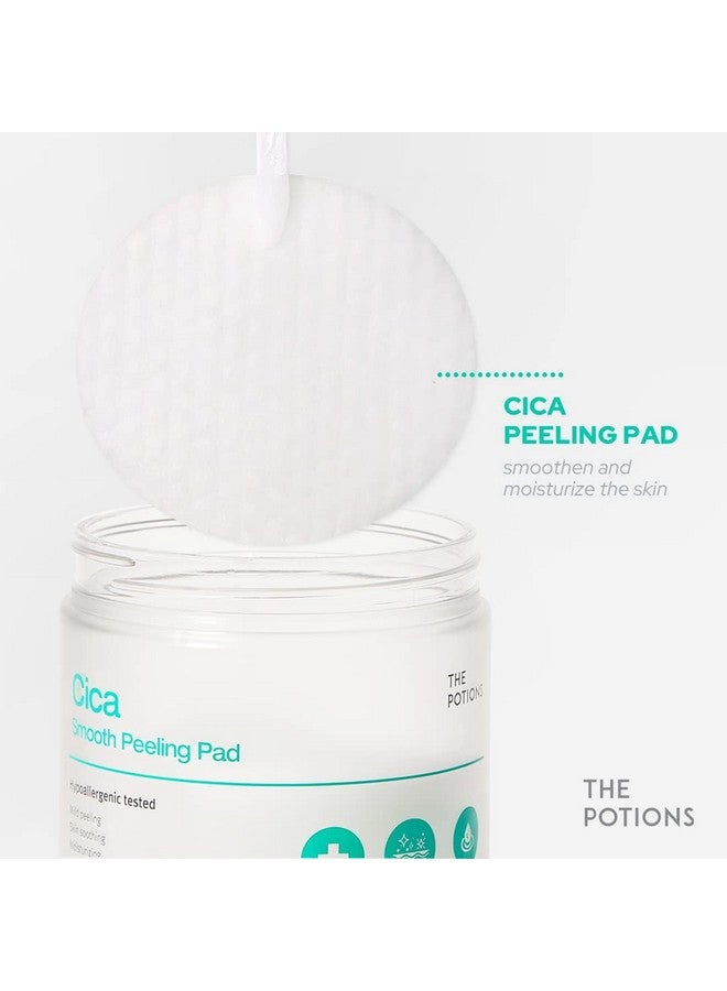 THE POTIONS Cica Smooth Peeling Pads Acne Prone Skin Calming Balancing Product Of Korea - Image 3