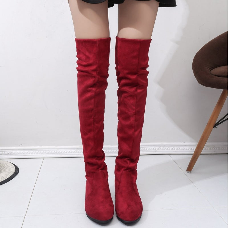 Foreign trade large size autumn and winter New High boots super long knee boots flat boots children spring and autumn boots manufacturers wholesale - Image 3