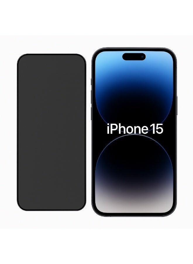 اسكرينة خصوصية لهاتف iPhone 15 – حماية فائقة وخصوصية تامة مع وضوح شاشة عالي وزجاج مقوّى قوي - Image 2