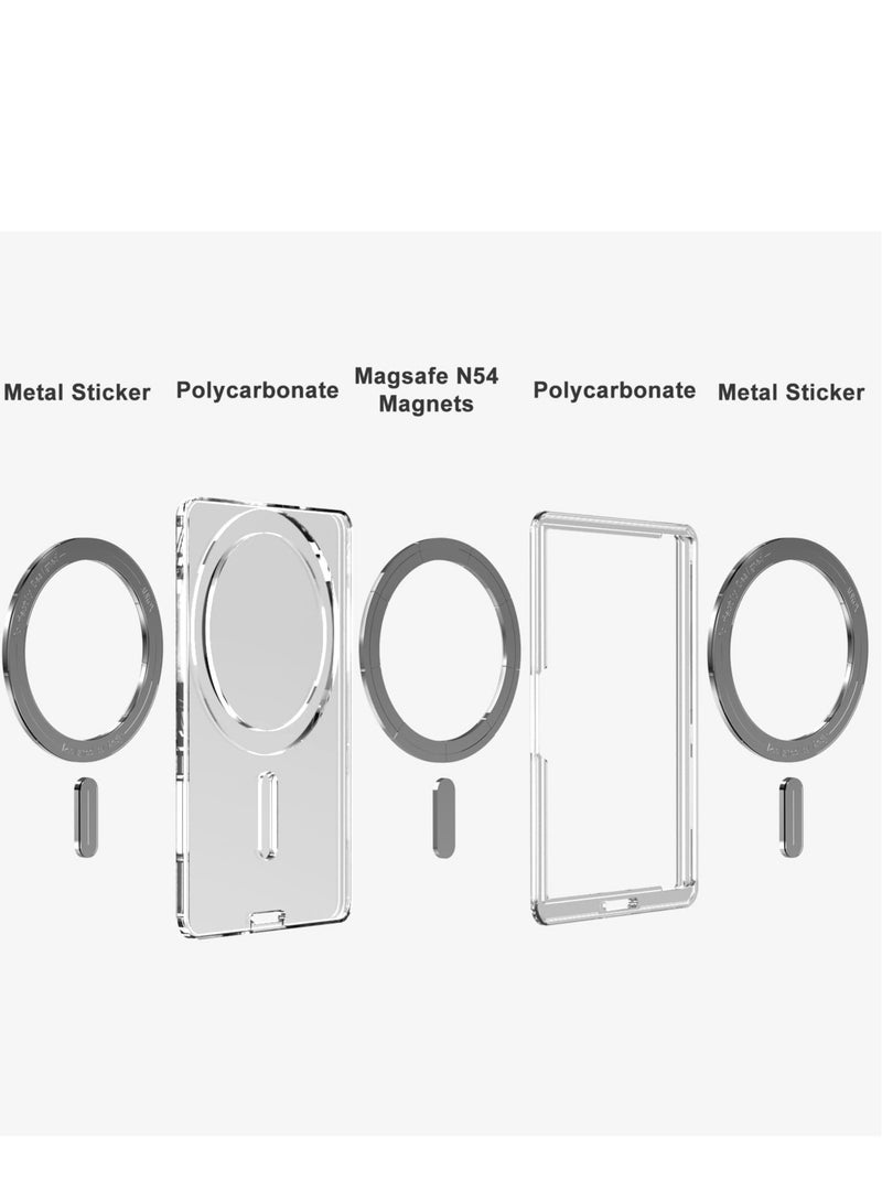 Excefore Magnetic Phone Wallet Compatible with Magsafe, Magnetic Card Holder for Back of Phone, Strong Magnetic Minimalist Slim Wallet for iPhone 15/14/13/12 Series  - Image 2