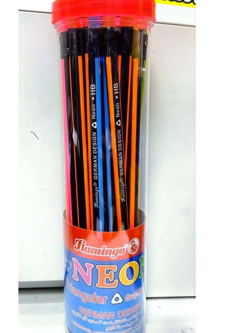 Flamingo Neo 30-piece Triangular Graphite Pencils - Image 1