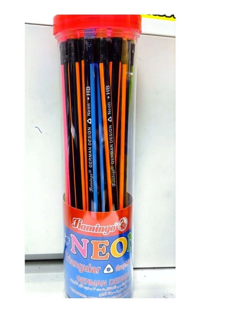 Flamingo Neo 30-piece Triangular Graphite Pencils - Image 2