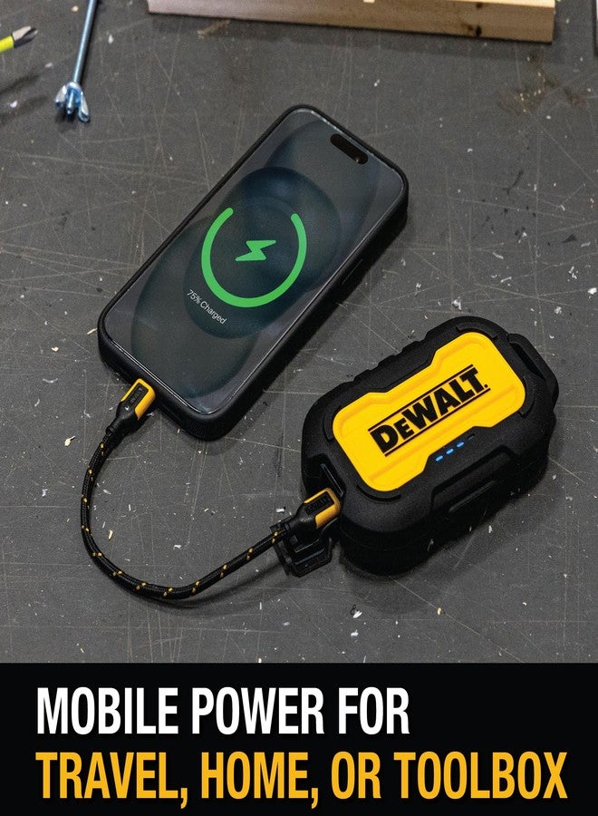 DEWALT Heavy Duty Short USB C to USB C 60W Cable (2 Pack 6in.), Durable Type C Fast Charging Nylon Braided Cord, Compatible with iPhone 16/15 Series, Android Samsung Galaxy S24/S23/S22/ Ultra - Image 3