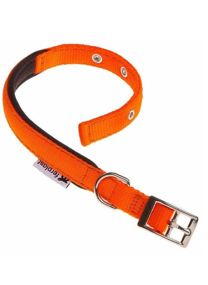 Ferplast Daytona C Nylon Dog Collar With Metal Buckle Orange - Image 1