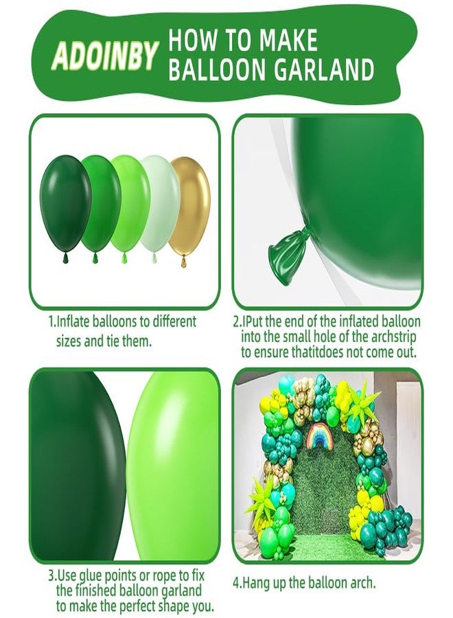 ADOINBY Green Balloons 140PCS - Image 3