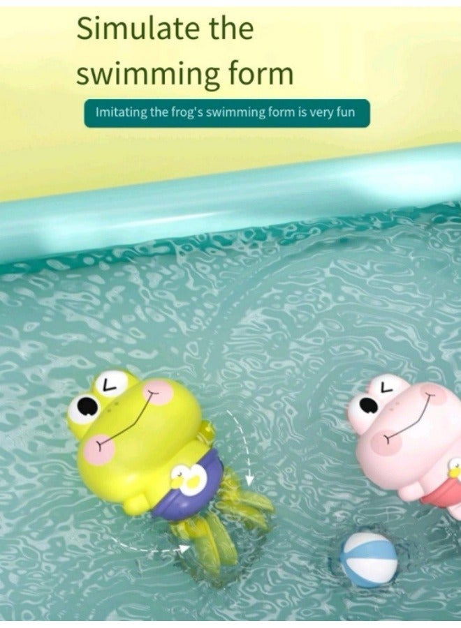 Clockwork Swimming Frog Clockwork Cartoon Toys Kids Bathroom Bath Toys  - Image 5