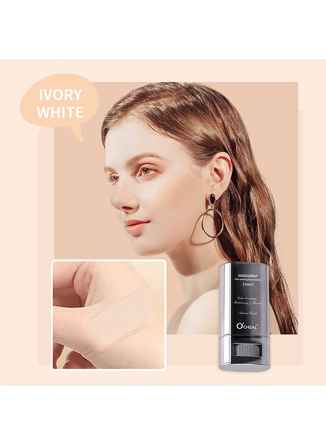 اوكيل كونسيلر، عصا تغطية العيوب للوجه، كريم أساس خفيف، قلم كريم أساس عاري، عصا كريم أساس مطفية، كريم أساس خفيف كريمي، عصا كريم أساس طويلة الأمد للبشرة الفاتحة - عاجي - Image 2