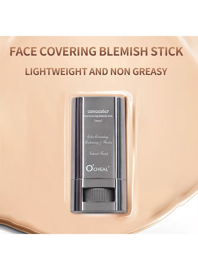 اوكيل كونسيلر، عصا تغطية العيوب للوجه، كريم أساس خفيف، قلم كريم أساس عاري، عصا كريم أساس مطفية، كريم أساس خفيف كريمي، عصا كريم أساس طويلة الأمد للبشرة الفاتحة - عاجي - Image 3