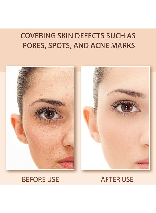 اوكيل كونسيلر، عصا تغطية العيوب للوجه، كريم أساس خفيف، قلم كريم أساس عاري، عصا كريم أساس مطفية، كريم أساس خفيف كريمي، عصا كريم أساس طويلة الأمد للبشرة الفاتحة - عاجي - Image 5