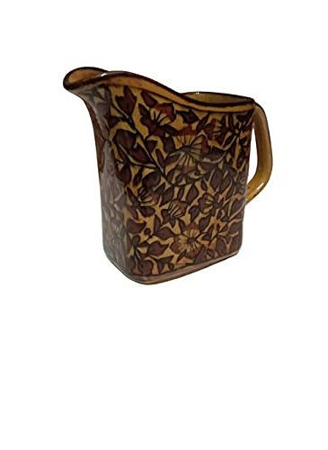Caffeine Caffeine Ceramic Handmade Stoneware Brown Sehra Milk and Water Jug for Dinning Table Set of 1 Dishwasher Microwave Safe  - Image 1