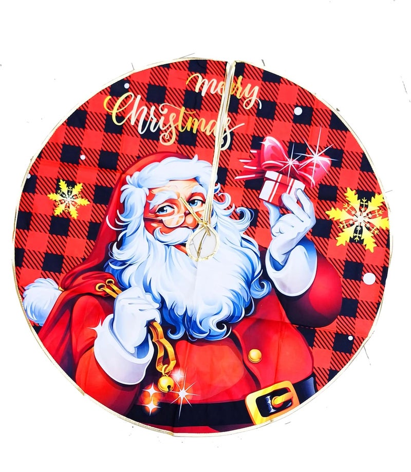 Forty Wings Forty Wings Sata Claus Xmas Christmas Tree Decoration Skirt Christmas Xmas Decorations Items Xmas Christmas Tree Skirt Xmas Tree Foot CoverChristmas Tree Decoration Items Christmas Ornaments - Image 2