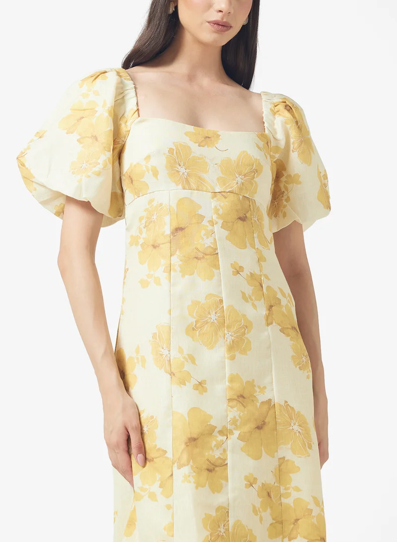 PRETTY LAVISH Bette  Puff Sleeve Midaxi Dress