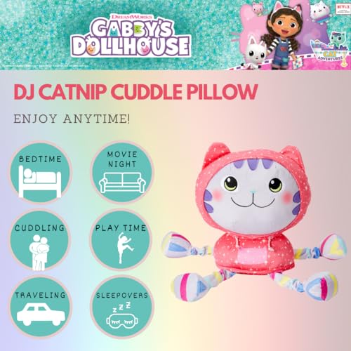 Franco DreamWorks Gabbys Dollhouse DJ Catnip Bedding Super Soft Plush Cuddle Pillow Buddy Officially Licensed Product by Franco - Image 5