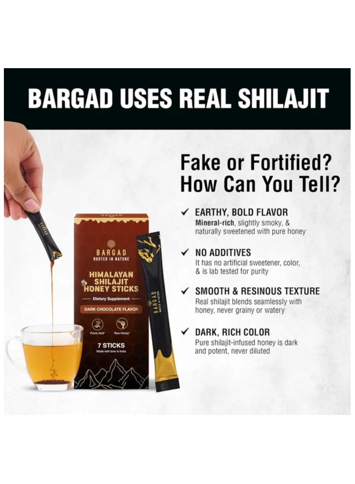 BARGAD | Pure Himalayan Shilajit Sticks with Organic Honey & Cinnamon (7 Count) | Lab-Tested, High Potency Fulvic Acid (75%+) | 85+ Trace Minerals | Energy & Immunity Booster | Easy Single-Serve Pack - Image 4