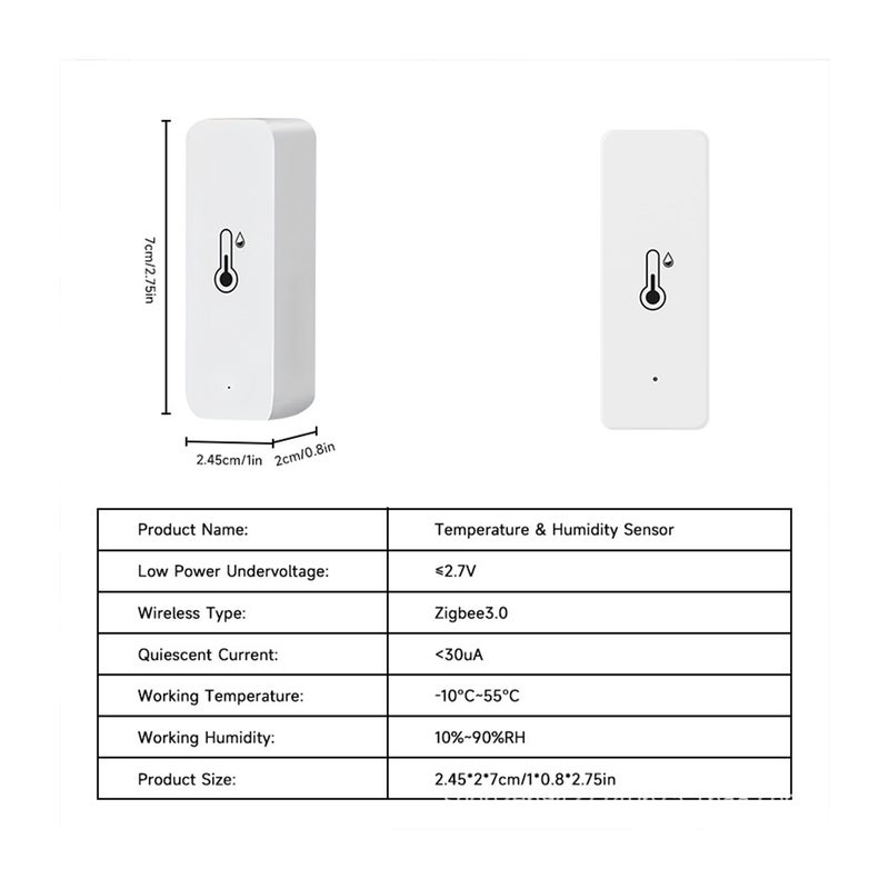 Tuya Wifi Temperature and Humidity Meter Temperature and Humidity Sensor Smart Link APP Smart Control and Google Home Voice Control Ships Without Battery - Image 4