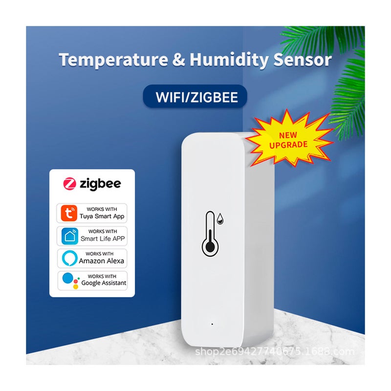 Tuya Wifi Temperature and Humidity Meter Temperature and Humidity Sensor Smart Link APP Smart Control and Google Home Voice Control Ships Without Battery - Image 3
