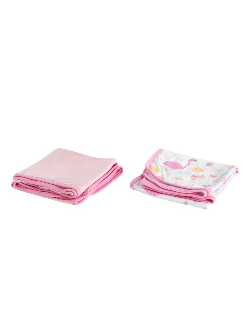 BABY PLUS Pack of 2 Premium Gender Neutral Baby Nursery Blankets For Boys And Girls - Image 2