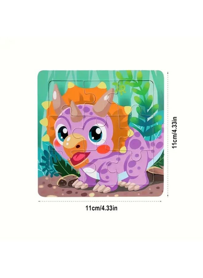 Animal Puzzle Set 6pcs Wooden Educational Toy For Toddlers Motor Skills Development - Image 2