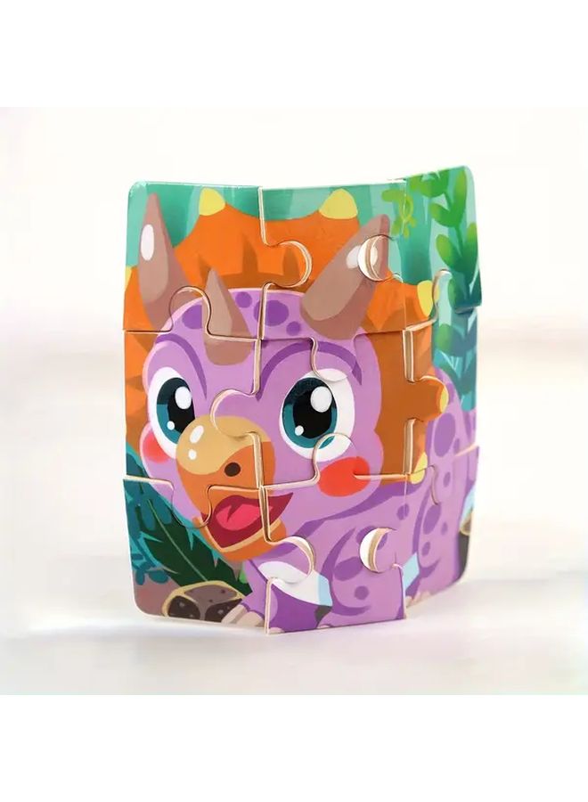 Animal Puzzle Set 6pcs Wooden Educational Toy For Toddlers Motor Skills Development - Image 5