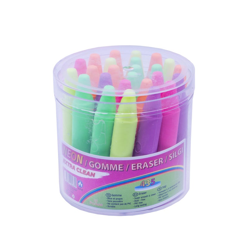 Ark Wax Crayon Shape Eraser Neon Yellow Model 435