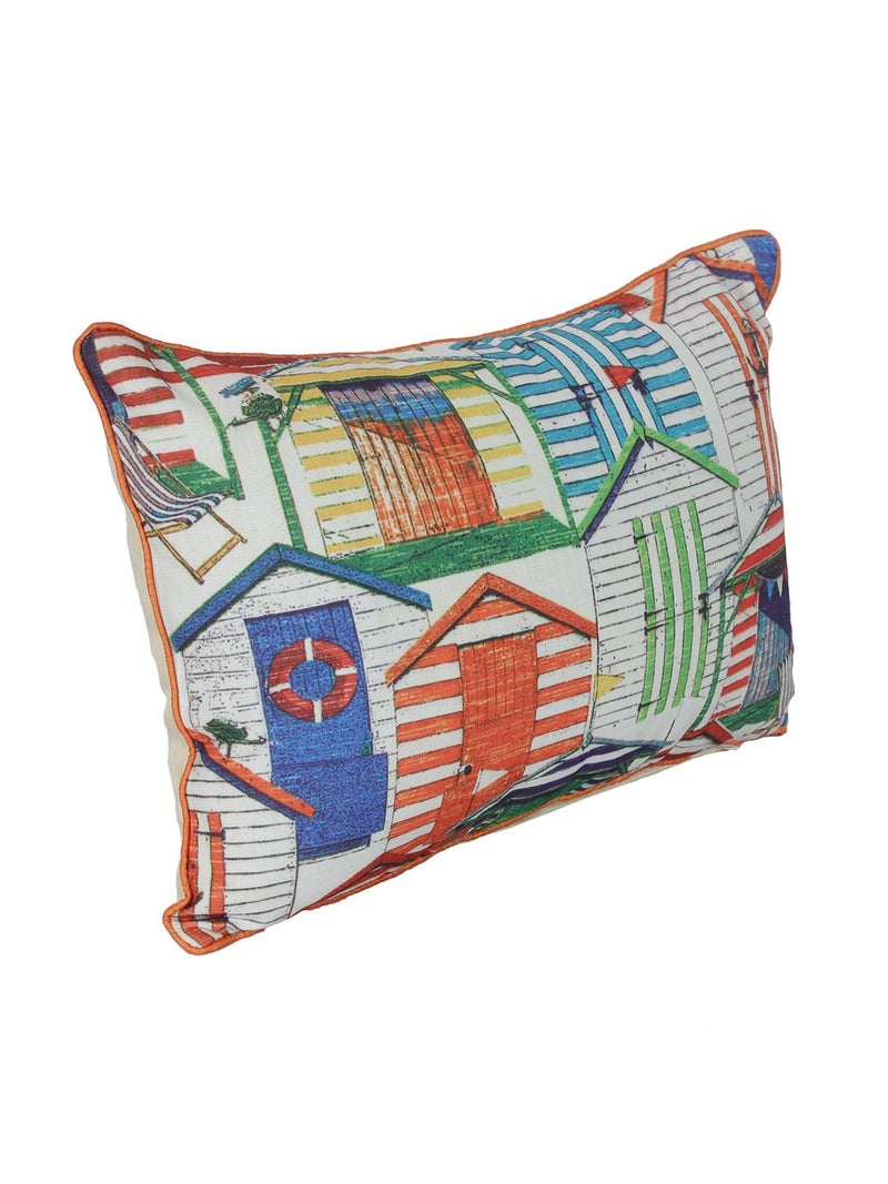 THE CONVERSION Set of 2 Premium Decorative Sham/Baby/Rectangle Digital Printed Abstract Design Soft Fabric polylinen Multi Color, 2 pc Baby Pillow Cover - 12"x18" - Image 3