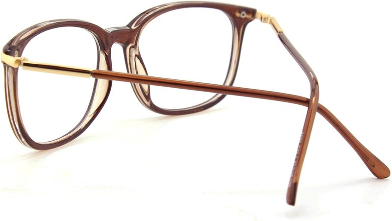 GQUEEN Fashion Fake Glasses Non Prescription Glasses Clear Lens Glasses Nerd Plain Frames Women Men, 201579 - Image 4