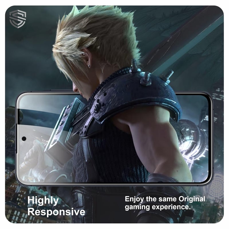 Skyddshield Military-Grade Gorilla Tempered Glass For Samsung Galaxy A35 and Samsung Galaxy A55 (6.6 Inch) With Installation Kit | Edge to Edge Coverage | Black - Image 5