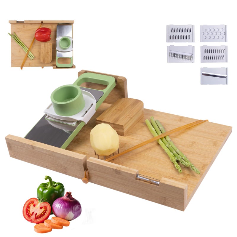 DigNew Adaptive One-Handed Cutting Board,with Bread Stops,Rubber Band Attachment,Steel Spikes,Replaceable Grater,Anti-slip Bottom - Perfect for One-handed Person & Disabled - Image 1